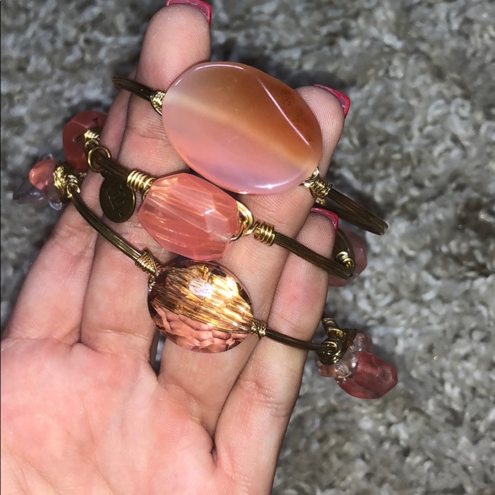 Bundle of pink bourbon & bowties bangles.